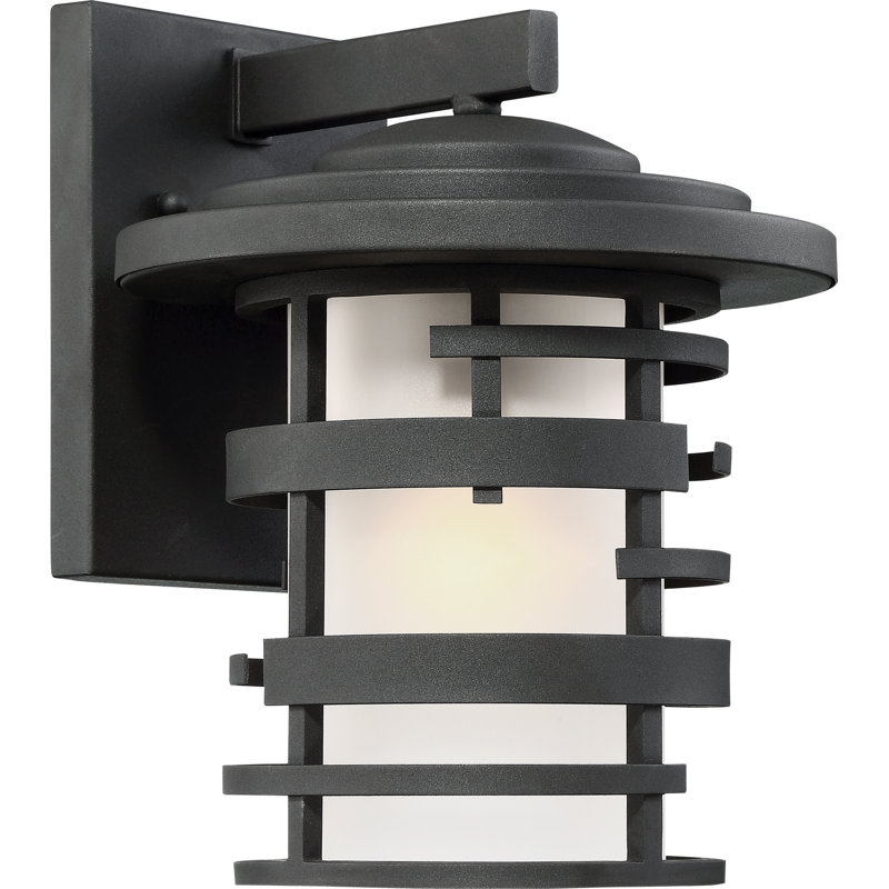 Lanterne murale d'extérieur à 1 lumière Carnbrock, H 11,38 po x l 9 po x P 9,75 po
