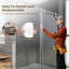 Porte de douche coulissante sans cadre l 48 po x H 76 po avec verre trempé transparent de 5/16 po (8 mm)