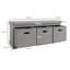 HOMCOM Shoe Bench with Seat, Shoe Storage Bench with Fabric Drawers-2104562237