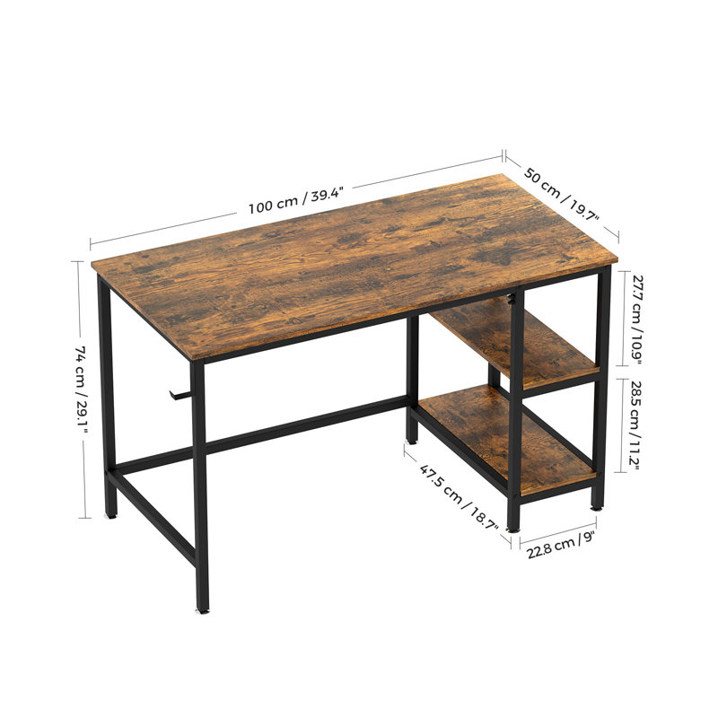 Andrick Metal Base Computer Desk