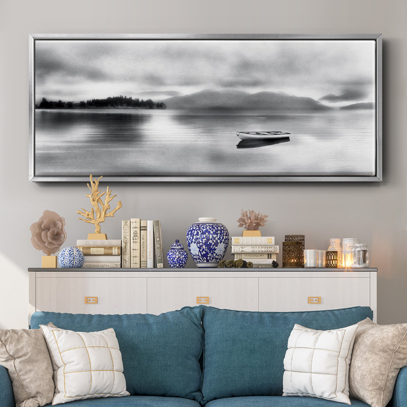 Mystic Moment - Toile encadrée de qualité supérieure - prête à être accrochée, H 20 po x l 50 po x P 1,5 po