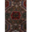 Tapis unique 4 pi 7 po x 7 pi 2 po 1950 / verts / brique
