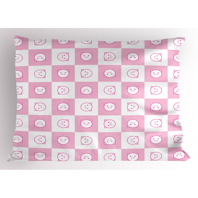 Children Polyester Geometric Sham Set, Queen