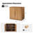 Waynesville 36"W 2-Door Modern Oak Wood Cabinet with Adjustable Shelves-2101658048