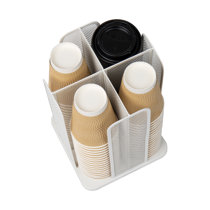 Mind Reader Condiment Station, Dual-level Organizer, 5 Section Sorter For  Tea-Bag, Straws, Sugar Packets, Coffee Stirrers, Bamboo, Brown in the Coffee  & Beverage Organization department at