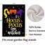 Drapeau de décor à double face Hocus Pocus pour Halloween
