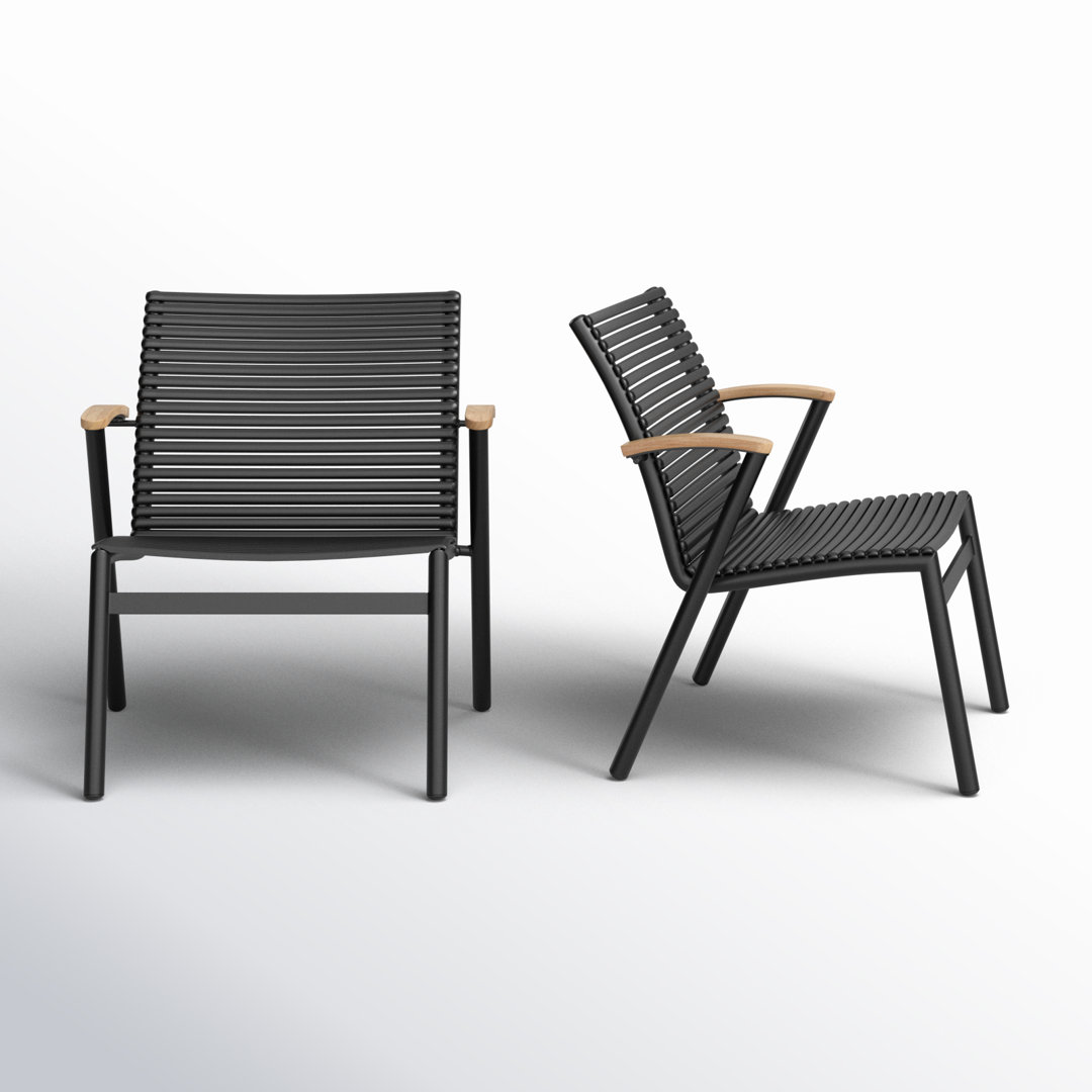 Tempo Aluminum Outdoor Lounge Chair (Set of 2) AllModern