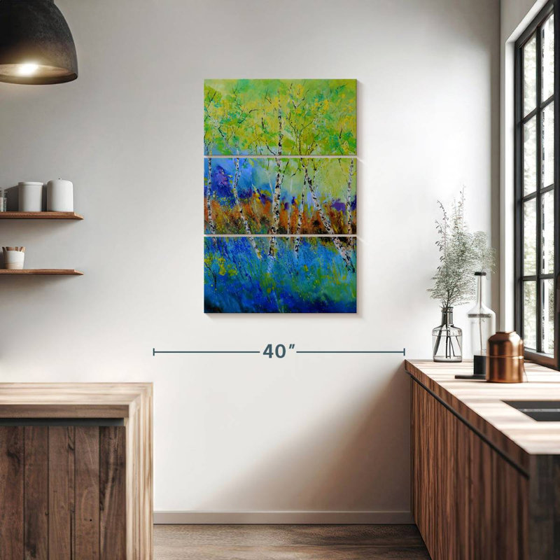 Avery A Few Aspen Trees, 38" H x 24" W