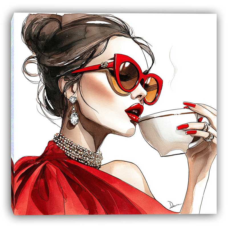 Art mural sur toile luxe espresso, H 40 po x l 40 po