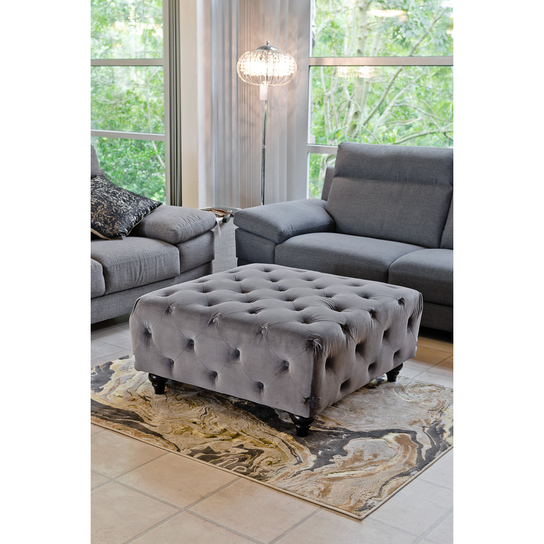 Isiah 90cm Wide Square Cocktail Ottoman