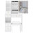 29.2" Small Size Left Drawer Desktop Vanity Table + Cushioned Stool, Large Sliding, Touch Control, Tri-color Switching, Brightness Adjust LED Mirror, High Capacity Storage, Suitable for Small Space-1951401507