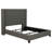 Lendra Grey Upholstered Eastern Wingback Bed-1674476404