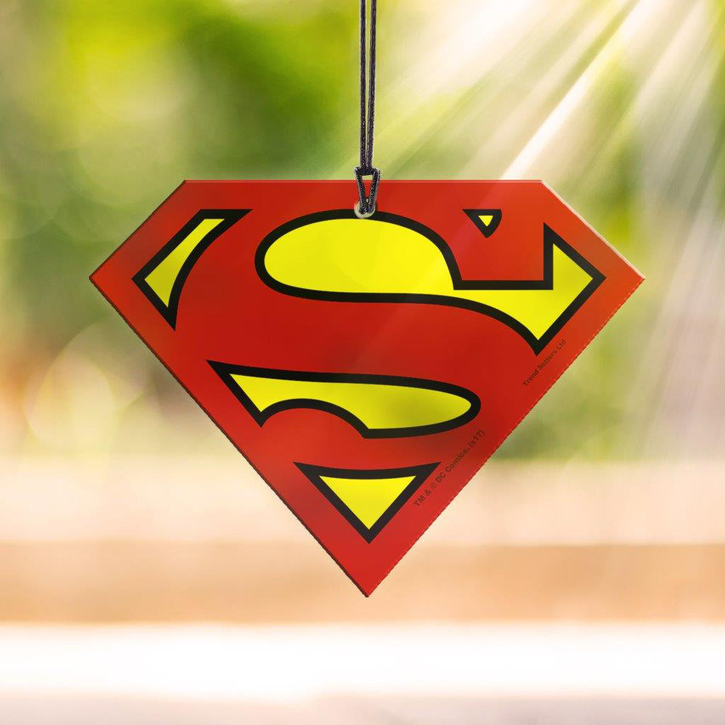Superman Kryptonian Shield Logo Hanging Acrylic Shaped Print Trend Setters