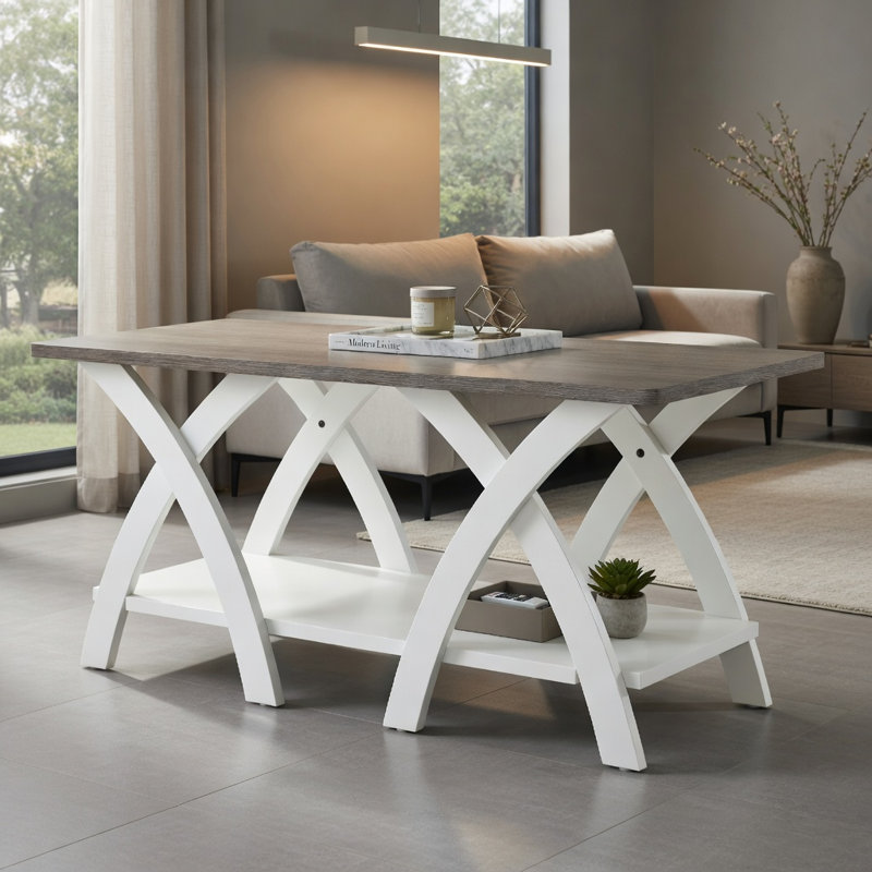 Table basse Hommoo, Grey / Grey & White