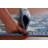 Blue Geometric Oushak Vegetable Dye Runner Rug