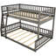 Lit superposé gris avec - fait pour le confort et grand lit double au-dessus du grand lit, pour améliorer le décor de votre chambre à coucher