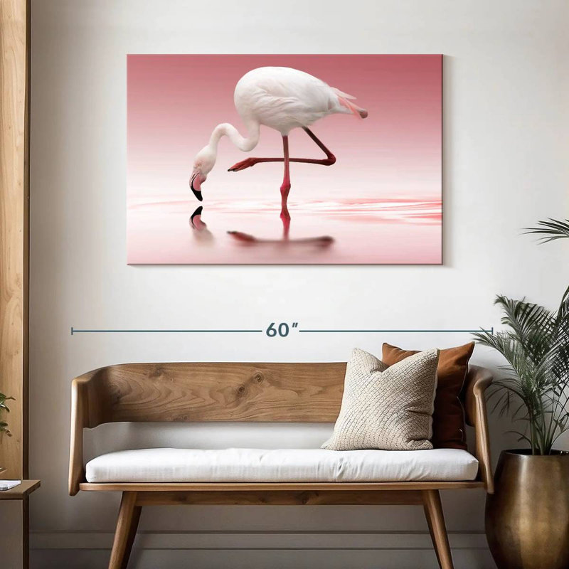 Brampt Bent Flamingo, 30" H x 45" W