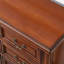 Armoire d'appoint en bois massif brun rougeâtre