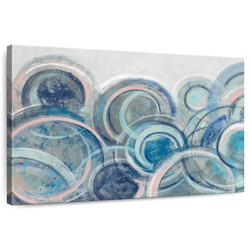 Avery Variation Blue Grey Pink, 20" H x 30" W