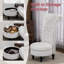 Velvet Side High-backed Chair-2115998551