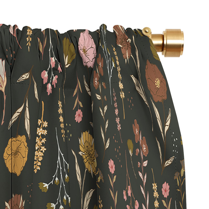 Andresky Cottage Garden V 1pc Blackout Window Curtain Panel, 50" W x 84" L