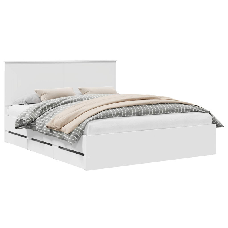 Bed, European Kingsize (160 x 200 cm), White