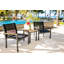 Tribeca Aluminum Teak Sling Stacking Lounge Chair-1768461980