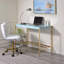 Bureau d'écriture bleu bébé et or avec USB-291470265