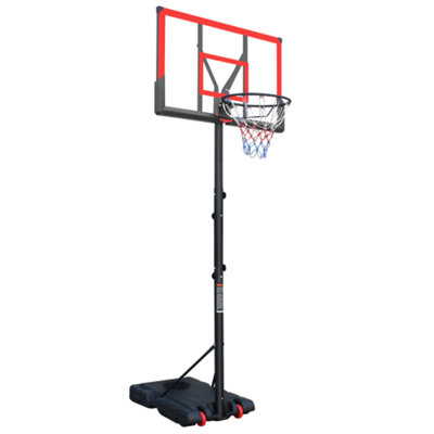 Panier de basketball réglable à hauteur réglable pour support de basketball intérieur et extérieur 44 po avec roues