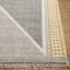 Tapis géométrique en coton tissé à plat noir / bleu sarcelle / moutarde / beige clair Olmstead-633070449