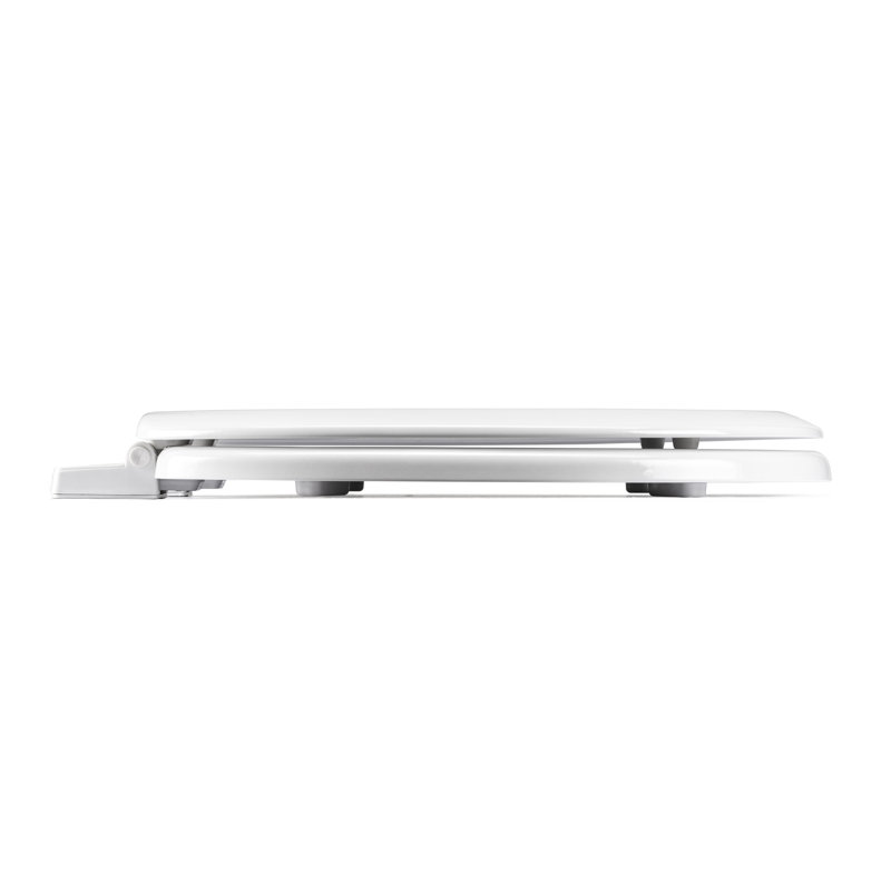 Stick 'n' Lock Adhesive Hinges - Abberton Round Hard Toilet Seat