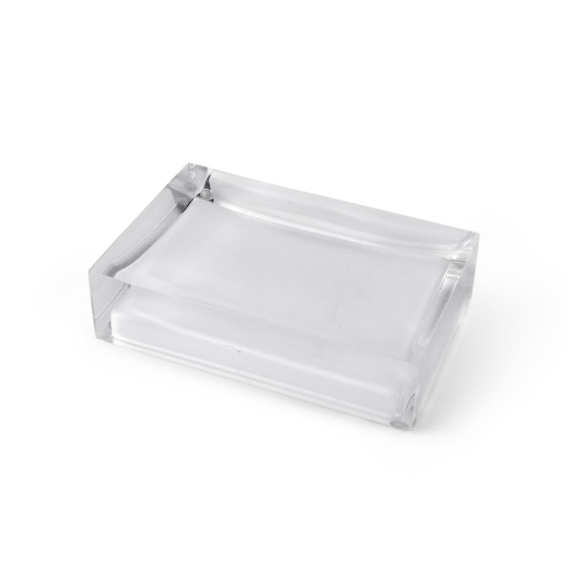 Hollywood Soap Dish, Clear