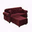 Velours Chesterfield canapé garniture cloutée capitonnée-1336558931