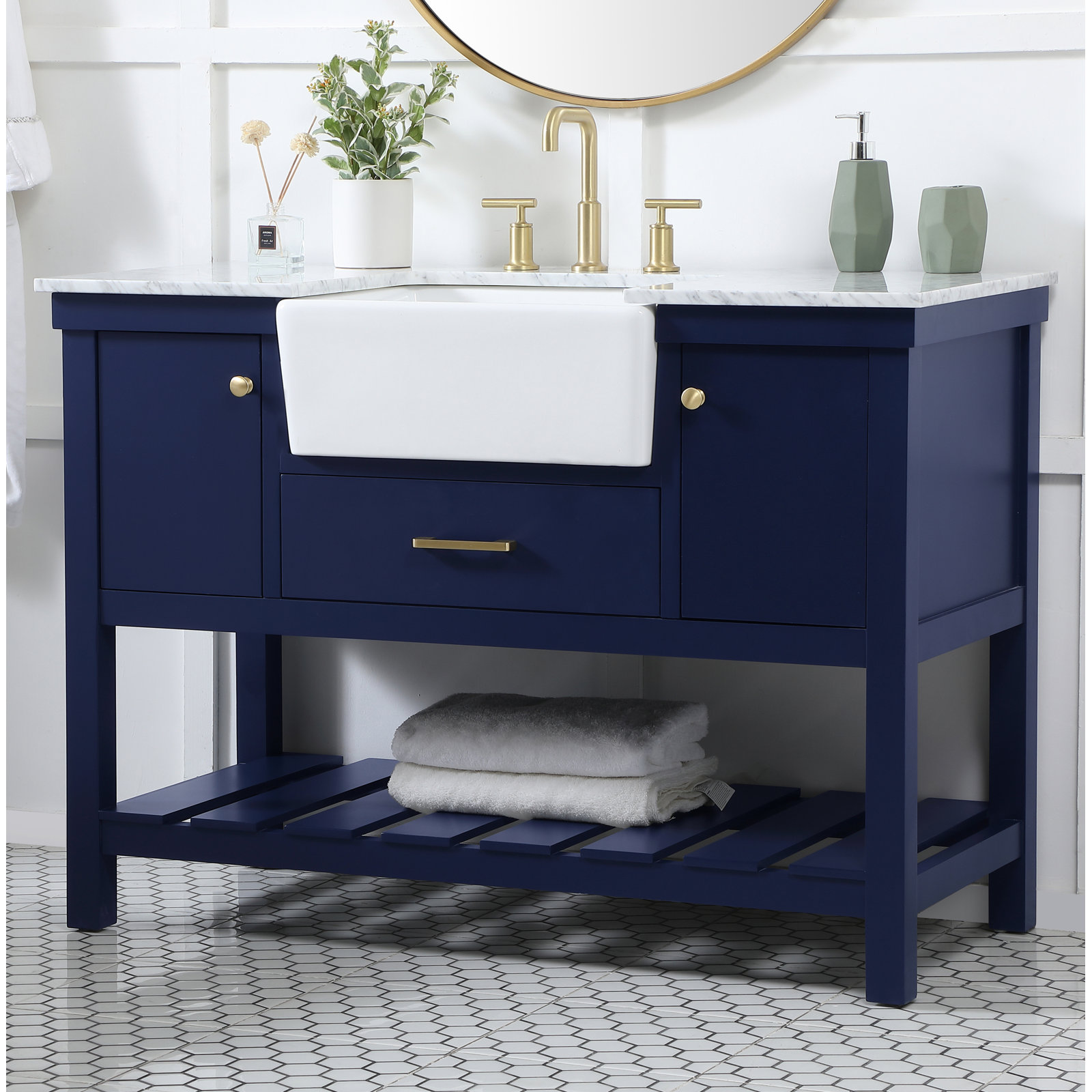 Pelaghia 48'' Single Bathroom Vanity, Blue