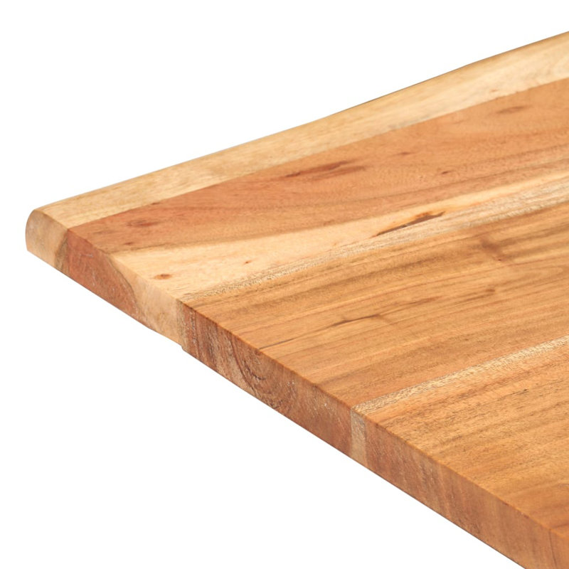 Bistro Table Square Solid Acacia Wood, Oak, 29.53" H x 27.56" W x 27.56" D