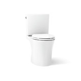 Veil Two-Piece Elongated Toilet With Skirted Trapway 1.28 GPF