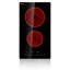 VEVOR 20" Black Electric 2 Burner Cooktop with Dual Size Power Burner