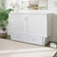 Lit escamotable en bois massif avec station de charge et matelas Kindig-23569781-71855950