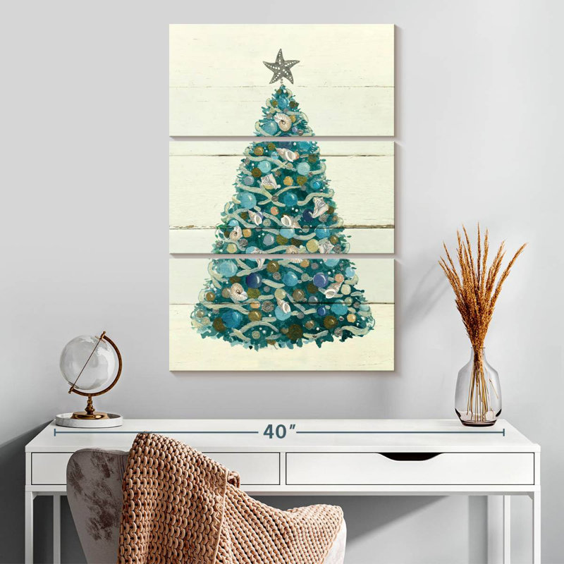 Lelend Christmas Shell Tree, 32" H x 20" W