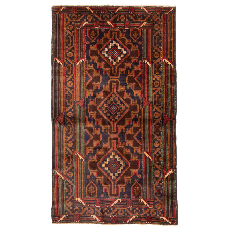 Rizbaft Brown Rug 3'6" x 6'4"