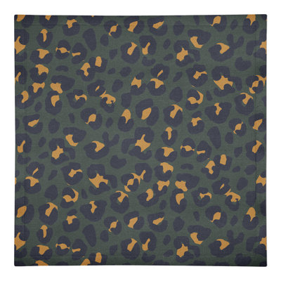 Serviette en coton 10 po Leopard