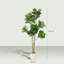 180 cm H Faux Fiddle Leaf Fig Tree Plant in Cement Freestanding  Planter