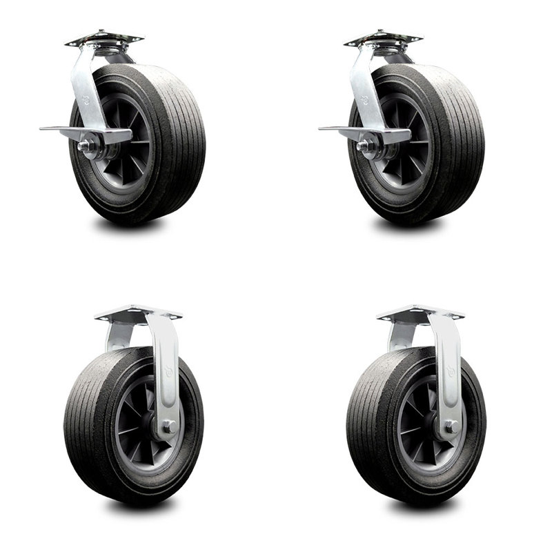 Ensemble de roulettes 10 pouces 2 roues