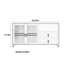 Buffet en bois massif clair luxueux