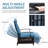 Recliner Patio Chair with Cushions-1523647361