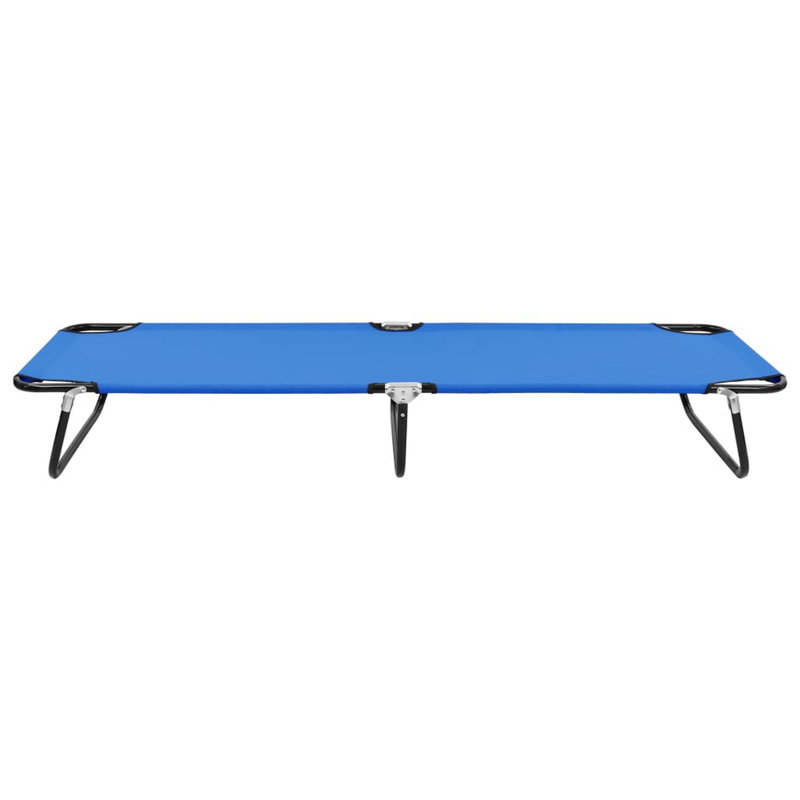Natchez Folding Sunlounger Outdoor Cot, Dark Blue