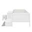 Lit de jour simple avec tablettes de rangement et bureau-2044400337