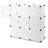 Mount-It! Modular Plastic Cube Storage Organizer - 9 Cubes