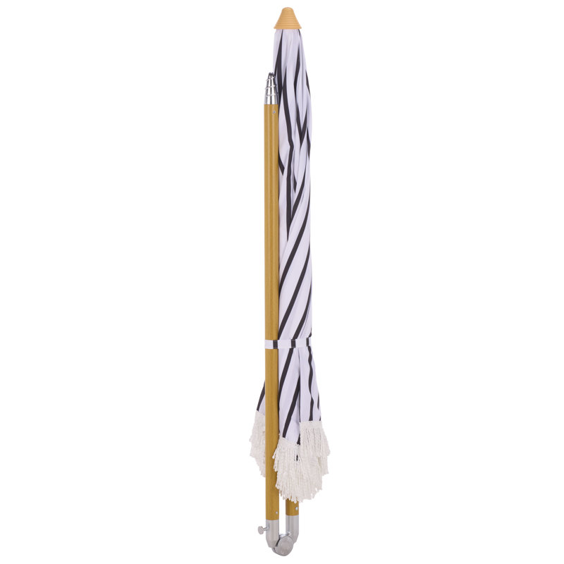 Parasol de plage 6,5 pi Bella, Rayure noire