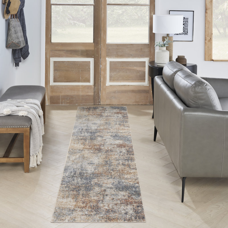 Pritt Washable Abstract Indoor Rug, Rectangle 9' x 12"